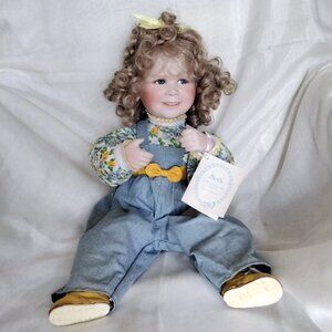 Vintage Beth The Hamilton Collection Fine Porcelain Doll 1993 high 18"